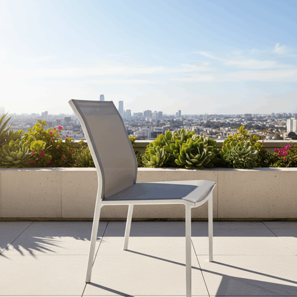 כסא אלומיניום ללא ידיות