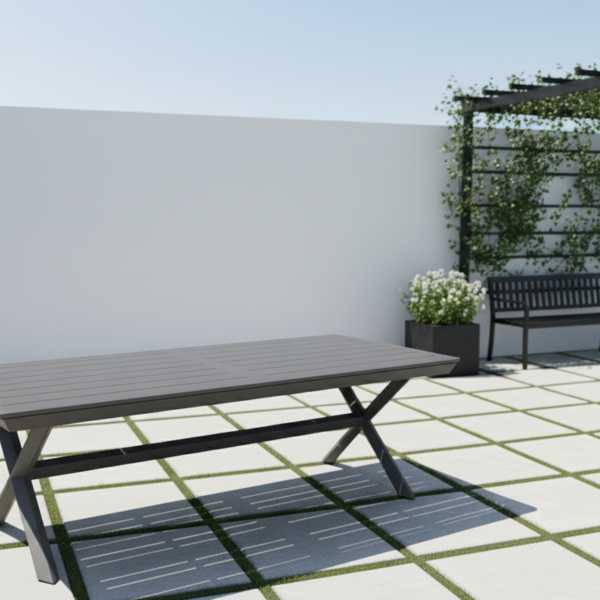 שולחן אלומיניום נפתח ל- 4 מטר רגל איקס דגם "לוקס X"