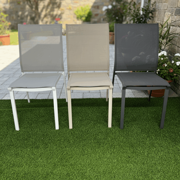 כסא אלומיניום ללא ידיות