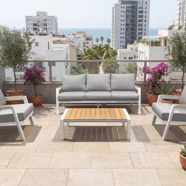 פינת ישיבה תלת מושבית יוקרתית דגם "מנהטן"