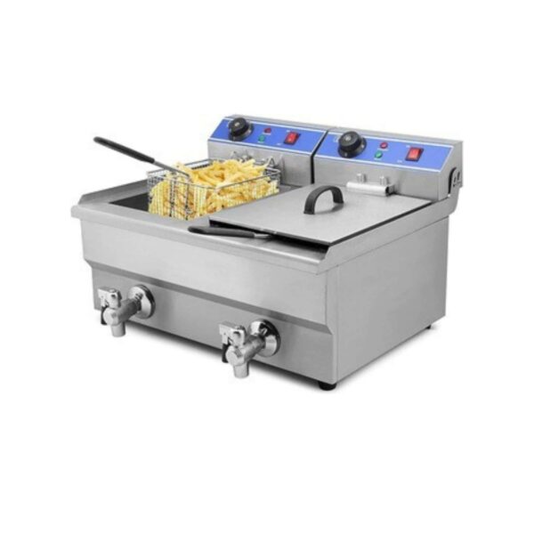 צ'יפסר חשמלי נירוסטה כפול (10X2) "פרו שף"