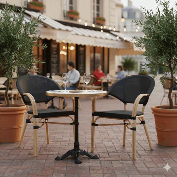 כסא אלומיניום למסעדות דגם סופיה במגוון צבעים