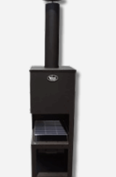 קמין חצר משולב מנגל פחם דגם "סצ'ואן"