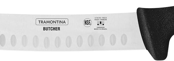 סכין קצבים מעוקלת ידית שחורה CHURRASCO