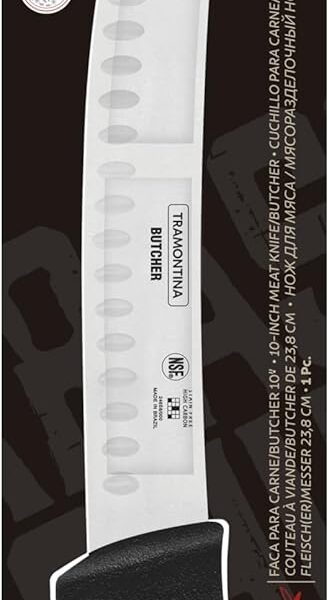 סכין קצבים מעוקלת ידית שחורה CHURRASCO