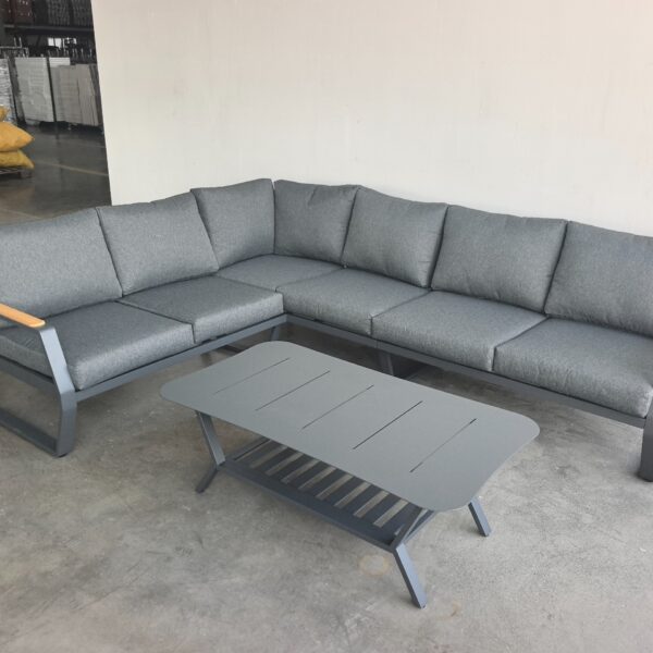 פינת ישיבה פינתית אלומיניום דגם "איה-נאפה"