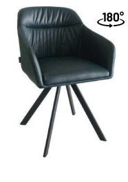 כסא מנהלים מסתובב 180 דגם "גאבי"