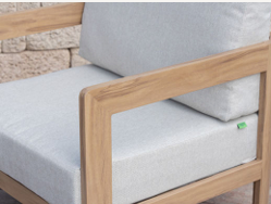 פינת ישיבה אלומיניום תלת מושבית דגם "Oxford"