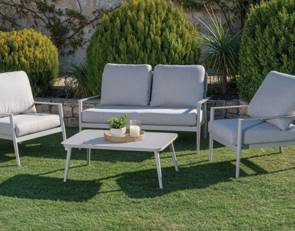 פינת ישיבה אלומיניום דו מושבית דגם "Banera"