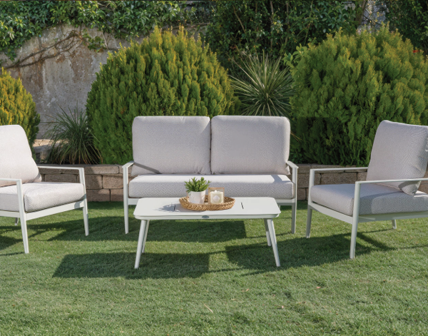 פינת ישיבה אלומיניום דו מושבית דגם "Banera"