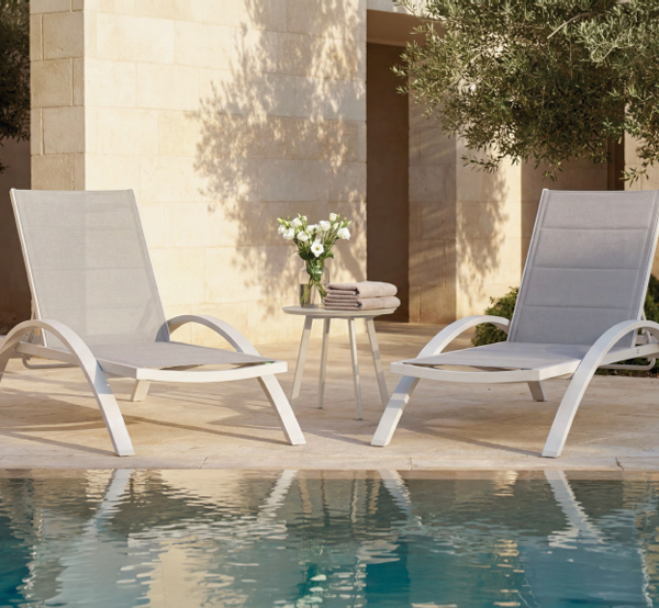 מיטת שיזוף אלומיניום דגם "Costa"