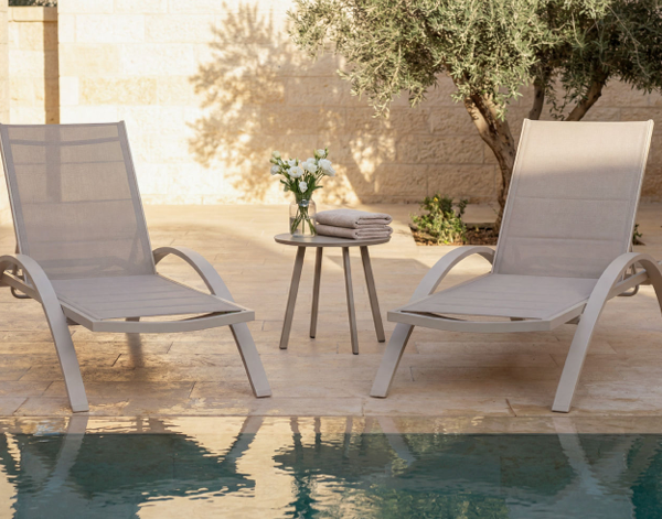 מיטת שיזוף אלומיניום דגם "Costa"