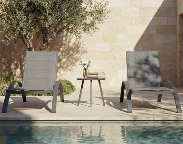 מיטת שיזוף אלומיניום דגם "Costa"