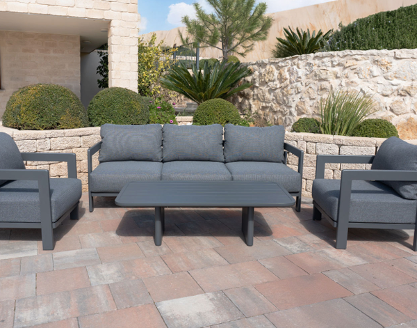 פינת ישיבה תלת מושבית יוקרתית דגם "SOHO"