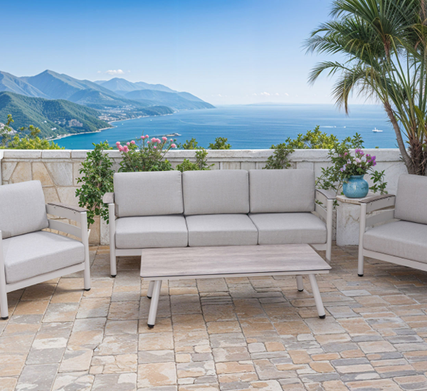 פינת ישיבה תלת מושבית יוקרתית דגם "Cloud"