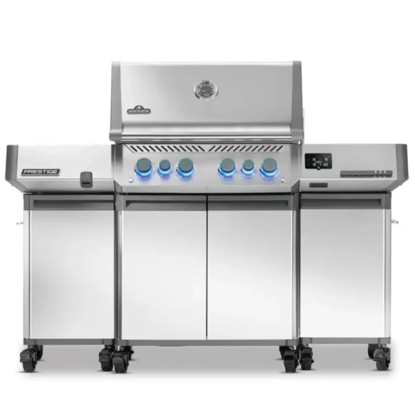 זוג ארונות אחסון צד לגרילי Prestige (נירוסטה)