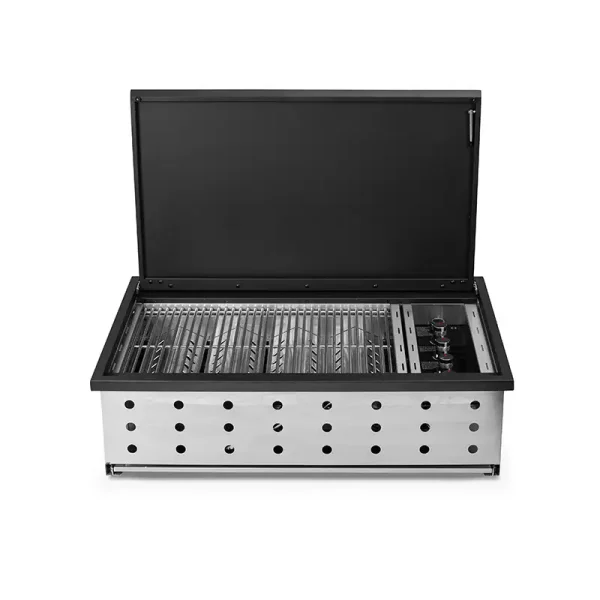 סיזר MILANO גריל גז 4 מבערים Drop in שחור