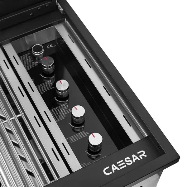 סיזר MILANO גריל גז 4 מבערים Drop in שחור