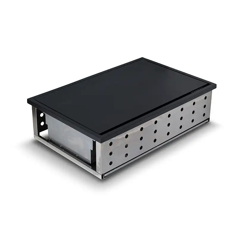 סיזר MILANO גריל גז 4 מבערים Drop in שחור – תמונה 5