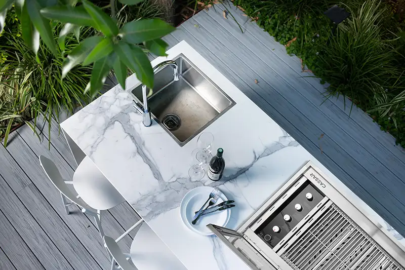 סיזר MILANO גריל גז 4 מבערים Drop in נירוסטה – תמונה 2