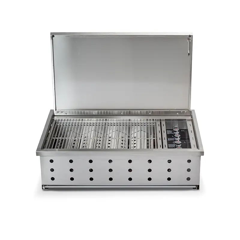 סיזר MILANO גריל גז 4 מבערים Drop in נירוסטה – תמונה 13