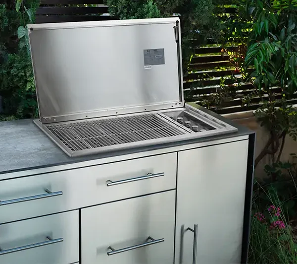 סיזר MILANO גריל גז 4 מבערים Drop in נירוסטה