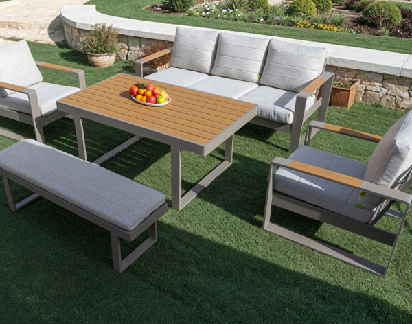 פינת ישיבה תלת מושבית יוקרתית דגם "PORTO"