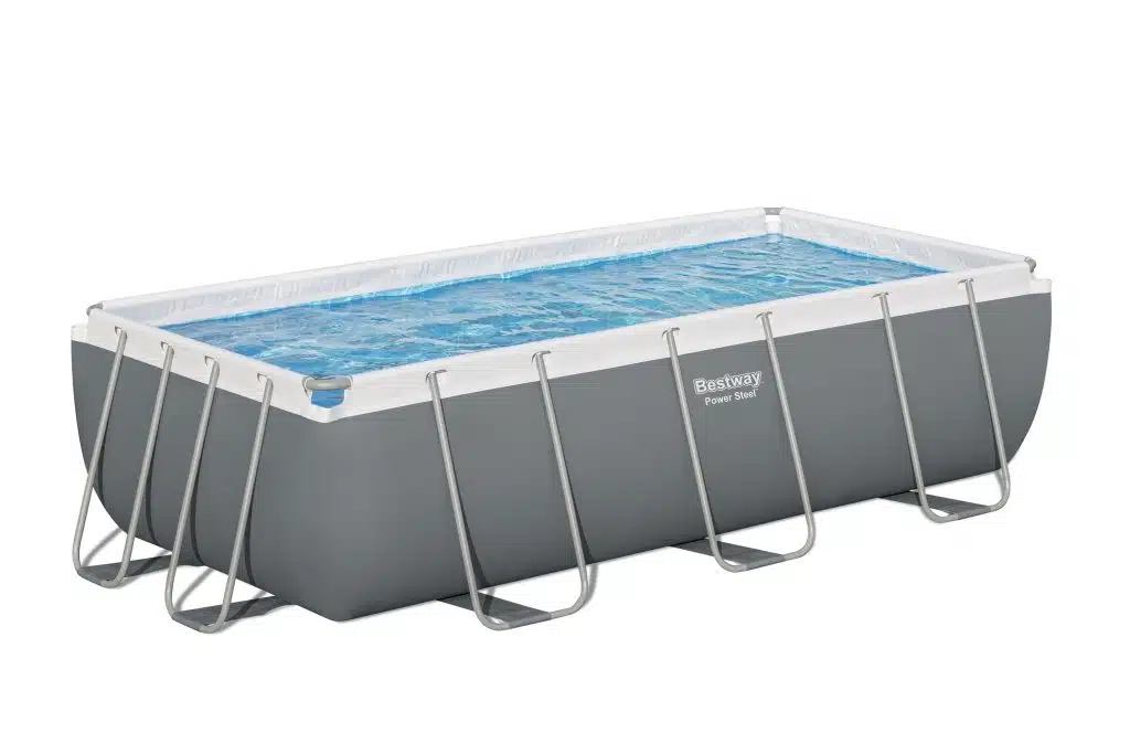 בריכה מלבנית אולטרה BESTWAY דגם 56442 404X201X100 ס''מ + משאבת חול 950 גלון + סולם
