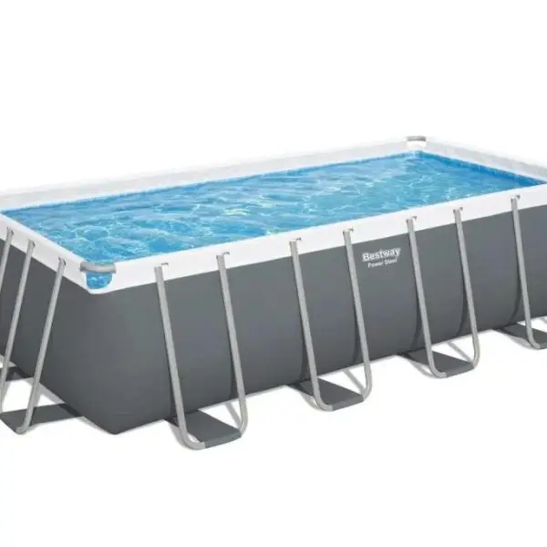 בריכה מלבנית אולטרה 488X244X122 BESTWAY 56671 ס"מ + משאבת חול 950 גלון + סולם + כיסוי