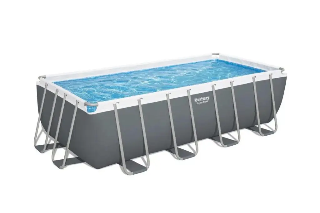 בריכה מלבנית אולטרה 488X244X122 BESTWAY 56671 ס''מ + משאבת חול 950 גלון + סולם + כיסוי