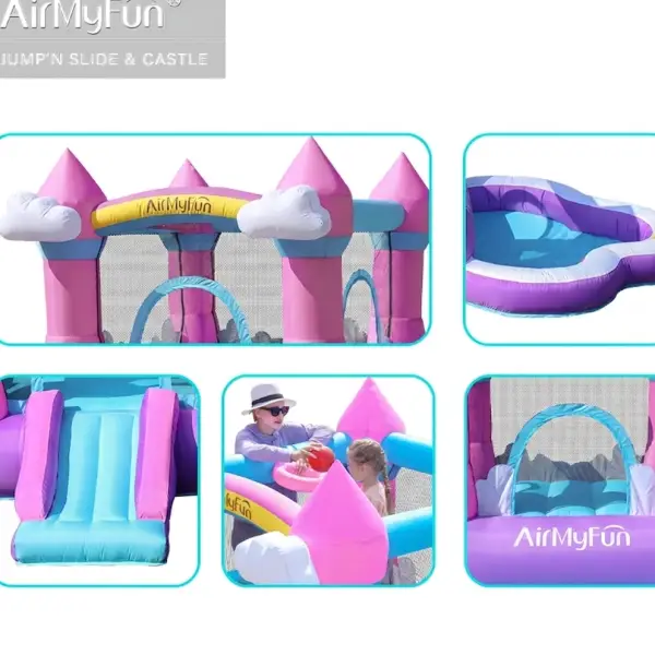 מתקן קפיצה מתנפח עם מגלשה דגם A82078 מבית Doctor Dolphin